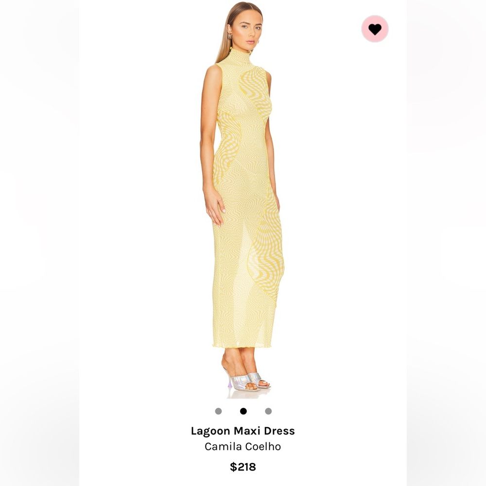 Lagoon maxi dress color yellow gingham size XS